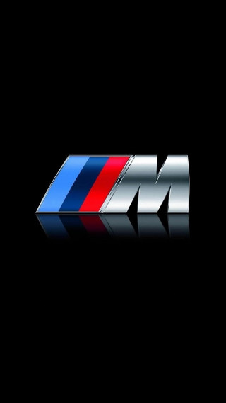 Bmw logo black background reflection - m free wallpaper for mobile