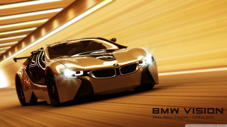 Bmw vision concept car tunnel - hood free wallpaper