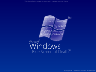 Blue screen death logo windows - death free wallpaper