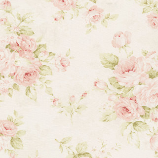 Floral roses pink white leaves - free vintage wallpaper for tablet