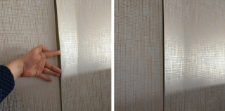 Hand wall curtain light space - a hand free wallpaper