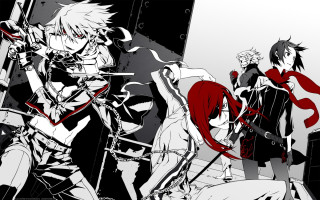 Anime characters red light black 2 - a red light free wallpaper