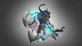 Man sword demon face artwork - a sword and a demon face free wallpaper