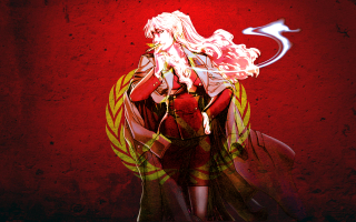 Woman red dress red background 7 - socialist free wallpaper