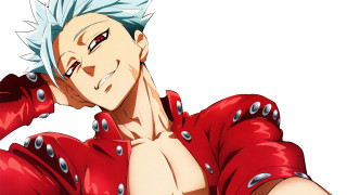 Blue hair red shirt man - a red shirt free wallpaper for desktop