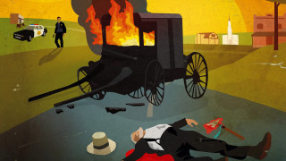 Man fire carriage people standing - carriage free wallpaper