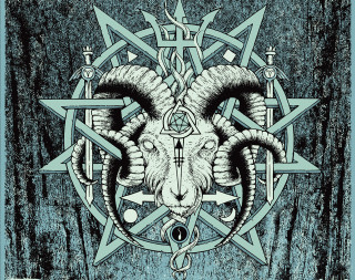 Goat head pentagramus forehead pentagramus - occult free wallpaper