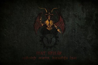 Dark demon red black logo - free dark wallpaper