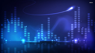 Blue abstract background city skyline 2 - a blue glow free wallpaper