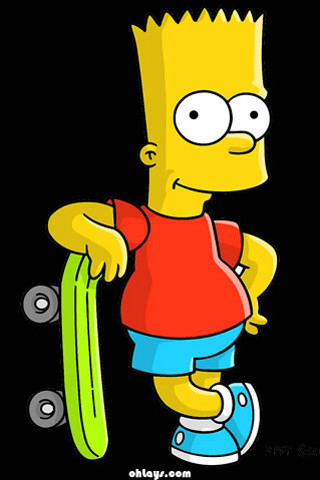 Cartoon character skateboard red shirt - character portrait free wallpaper