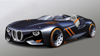 Futuristic orange accent concept car - a futuristic car free wallpaper