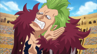 Man green hair demon face - a stadium free wallpaper for desktop