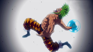 Man green hair clown suit - epic scene free wallpaper