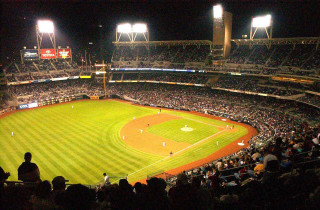 Baseball stadium night crowd watching 3 - a crowd of people watching free wallpaper