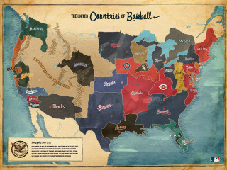 Baseball map united states team - western free wallpaper