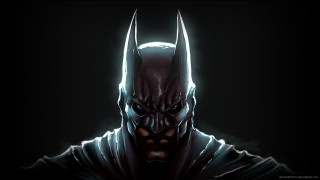 Batman black background white light - a batman free wallpaper