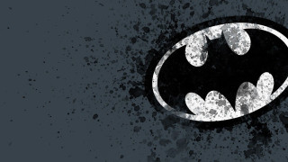 Batman symbol black background paint 2 - a batman symbol free wallpaper