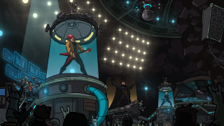 Man red suit stage microphone - a red suit free wallpaper