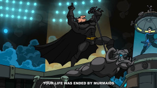 Batman cartoon flying stage bat - benjamin marra free wallpaper for desktop