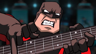 Cartoon character guitar batman mask - a batman mask free wallpaper