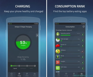 Cell phone battery charger screen - android free wallpaper