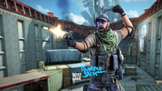 Man helmet gun flashlight building - doc hammer free wallpaper