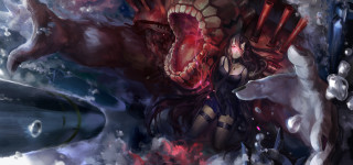 Red haired demon dress aya - a red demon free wallpaper