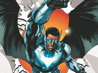 Man blue white suit bat - a bat free wallpaper for desktop