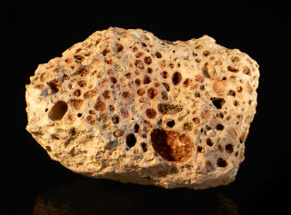 Rock holes black surface reflection - hole free wallpaper