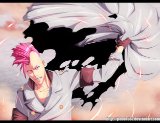 Pink haired man white shirt - a white shirt holding free wallpaper