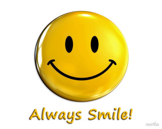 Smiley face always smile yellow - a smiley face free wallpaper