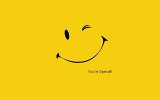 Smiley face with a smile - youre free wallpaper