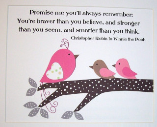 Birds branch poem card image - brave free wallpaper
