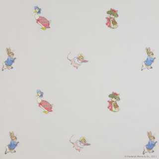 Cartoon characters wall white background - kitsch movement free wallpaper