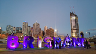 Group people large sign blob - a large sign free wallpaper