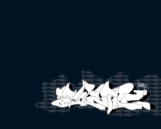 Black white graffiti blue background - graffiti paint free wallpaper for desktop
