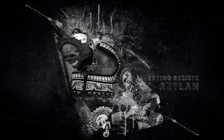 Mask skull stick 3d aurora - a skull free wallpaper