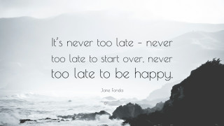 Never too late inspirational beach - edward george handel lucas free wallpaper