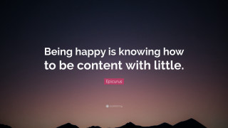 Happy content little quote image - happy free wallpaper