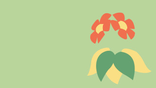 Green background red yellow flower - a yellow flower free wallpaper