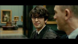 Man glasses suit tie museum - beautiful bone structure free wallpaper