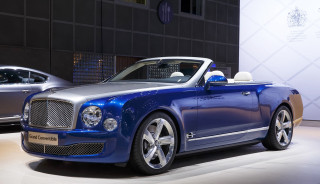 Blue car silver car showroom - parked free wallpaper