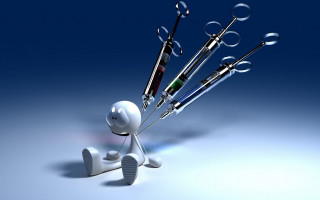 3d character holding medical instruments - medical free wallpaper