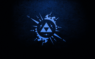 Blue triangle paint splash dark - a blue triangle free wallpaper