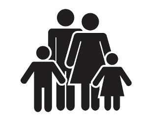 Family three circle hands hips - a family free wallpaper