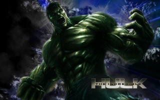 Green hulk dark background blue - incredible free wallpaper