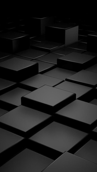 Black white square pattern 3d - square free wallpaper for mobile