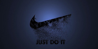 Nike logo dark just do - black ink free wallpaper