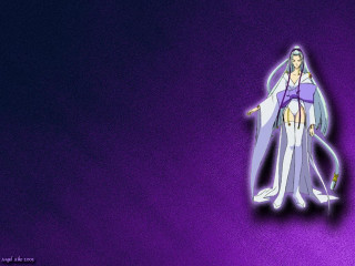 Purple galaxy anime constellation moon - anime visual free wallpaper