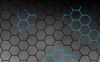 Black blue hexagonal background blue 2 - a blue line free wallpaper